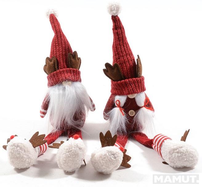 Novogodišnji PATULJAK U PAPUČAMA 40cm  (više vrsta) 