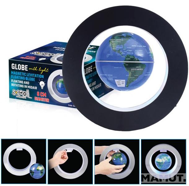 ŠKOLSKI GLOBUS LUX MAGNETNI 8CM SVETLEĆI SC1504 