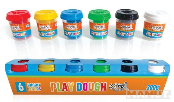 Plastelin šest boja PLAY DOUGH 6x50g 