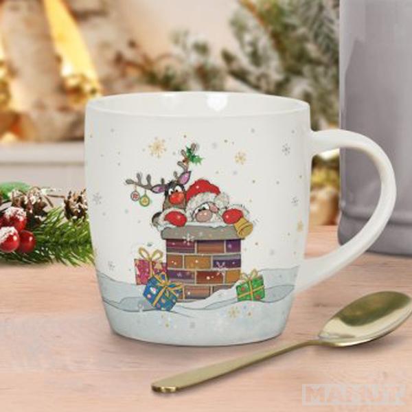 Novogodišnja šolja DEDA MRAZ U ODŽAKU 