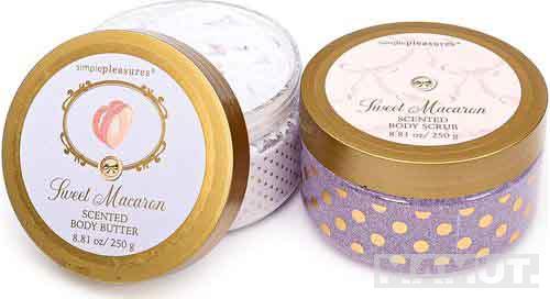 Body butter and scrub set SWEET MACARON 250g 