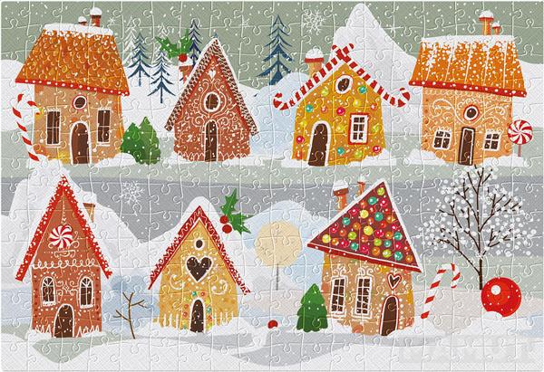 Novogodišnje puzzle SELO MEDENJAKA 250kom 