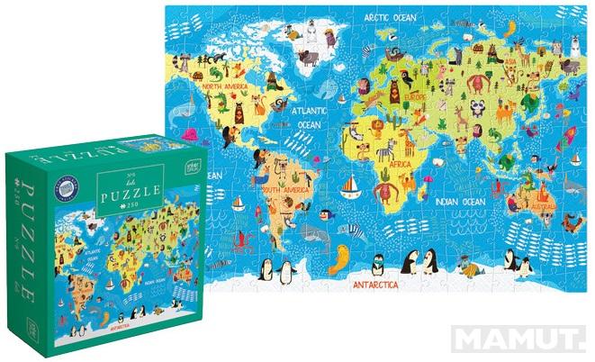 Dečje puzzle MAPA SVETA - 250kom 