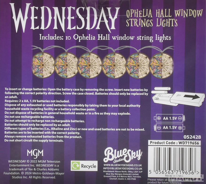 Ukrasne lampice na žici WEDNESDAY OPHELIA WINDOW 