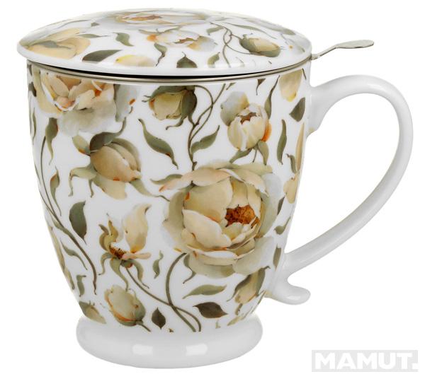 Šolja sa infuzerom ENGLISH ROSES WHITE 
