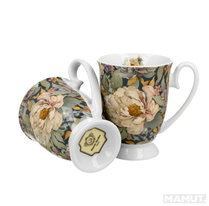 Komplet 2 šolje u poklon kutiji ROYAL PEONY BLUE 340ml 