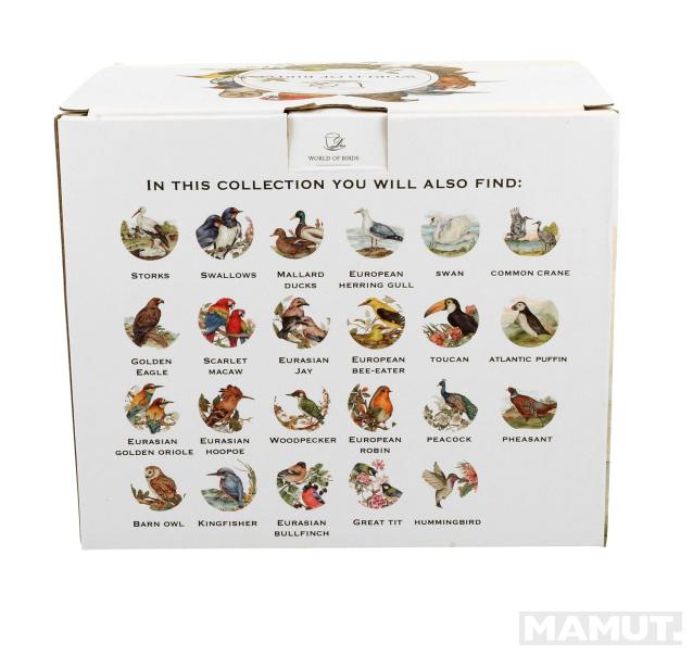Šolja za čaj sa infuzerom BIRD'S WORLD - SCARLET MACAWS 400ml 