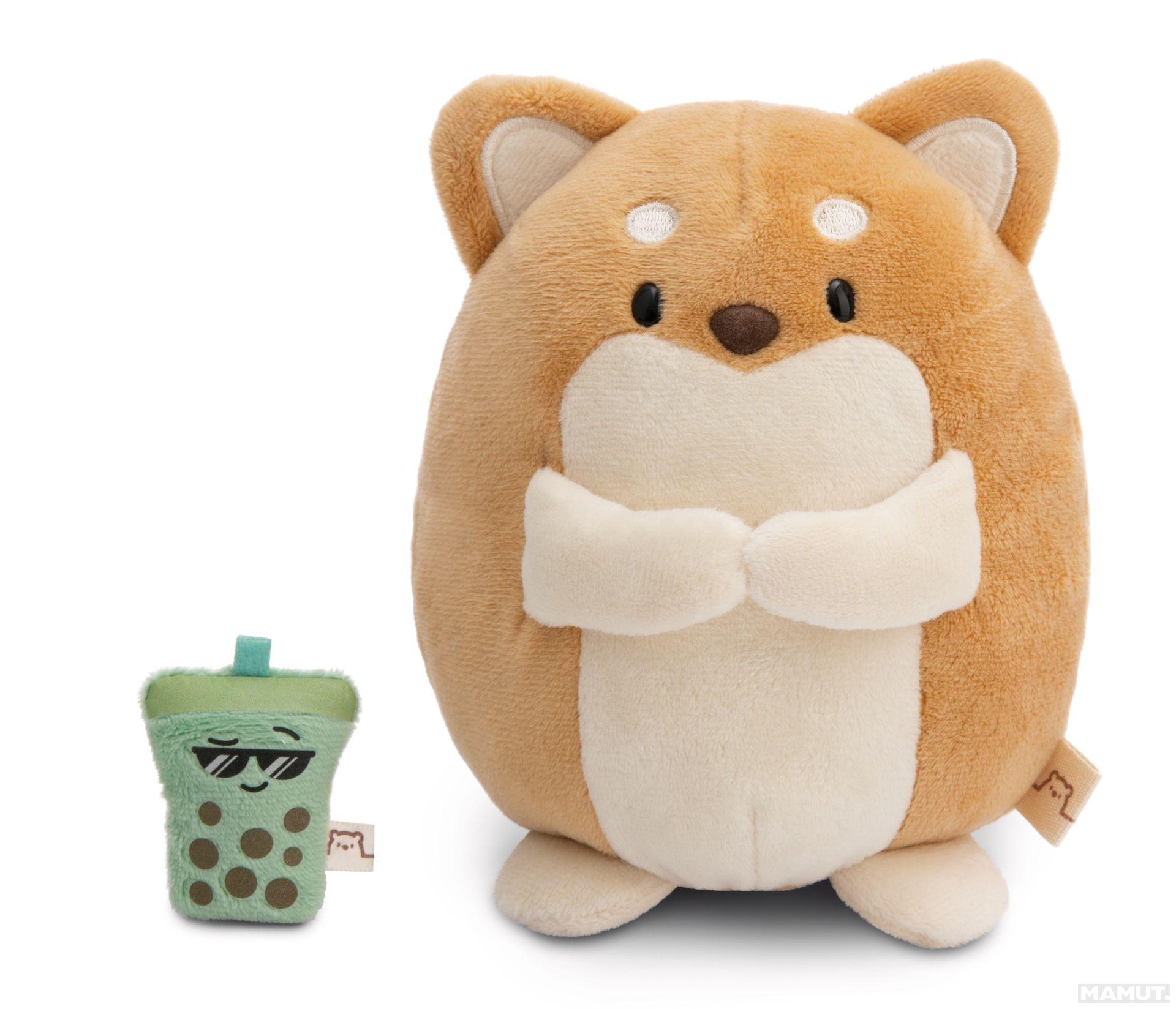Plišana igračka NICI mymochi dog Hiro with bubble tea 16cm 