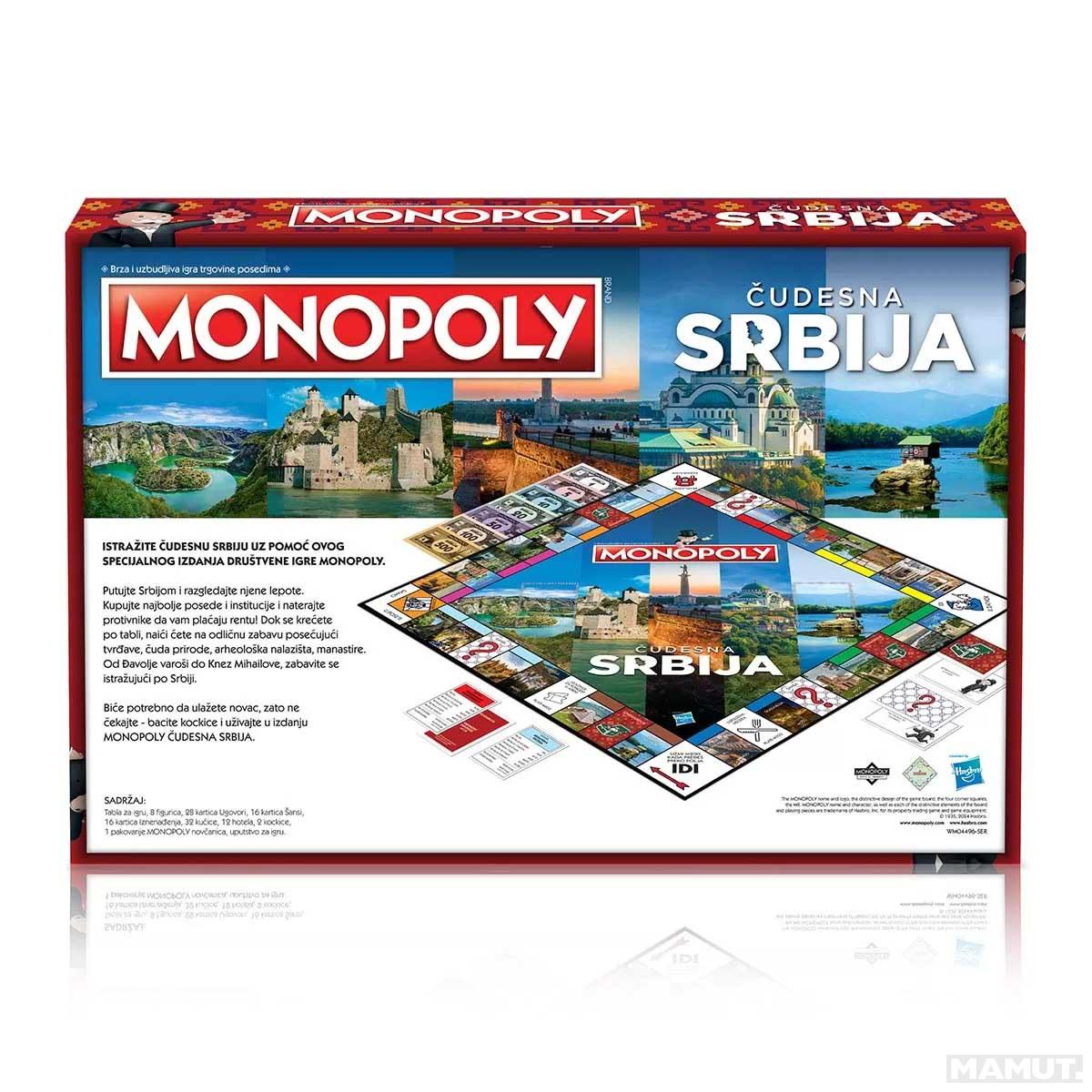 Društvena igra MONOPOL ČUDESNA SRBIJA 