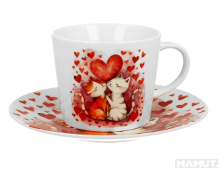 Šolja sa tacnom LOVING CATS 220ml 