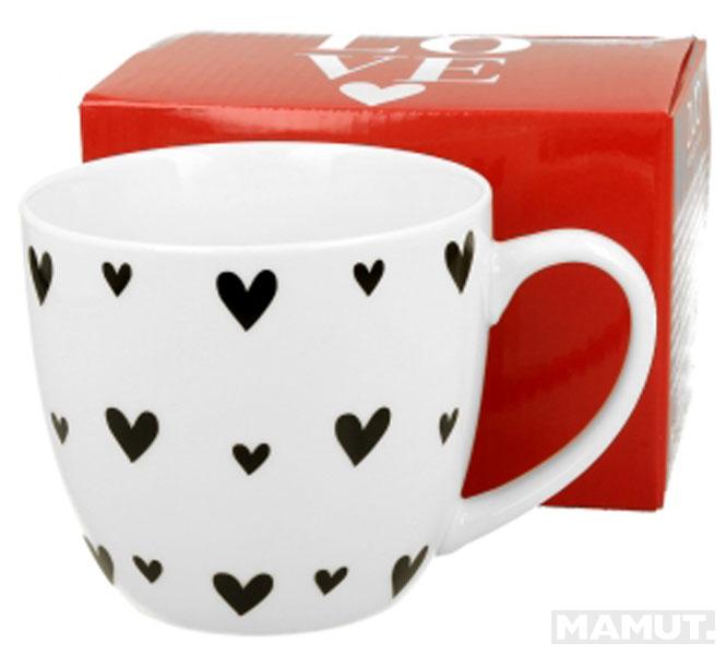 Šolja CRNA SRCA 460ml 