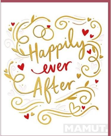 Čestitka za venčanje HAPPILY EVER AFTER 