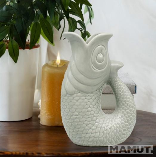 Vaza RIBA -ZELENA 20cm 