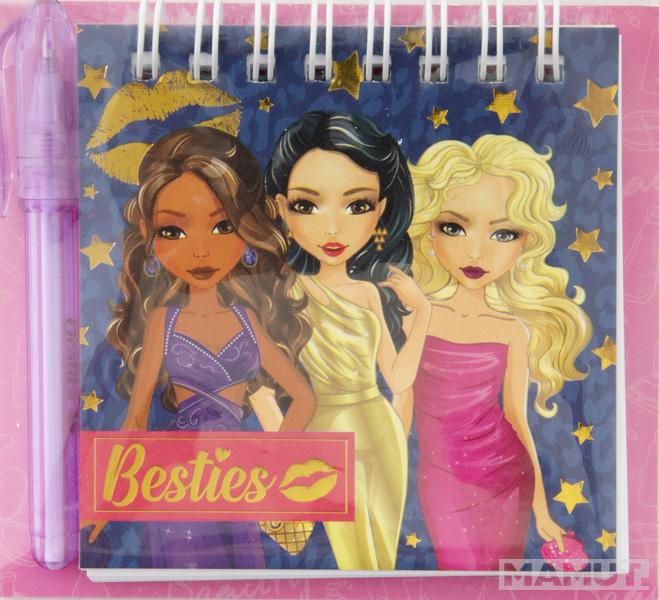 Mini notes sa olovkom BESTIES 8x8cm (dve vrste) 