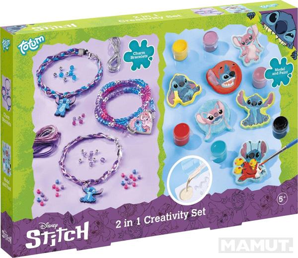 STITCH kreativni set 2 u 1 NARUKVICE i STIKERI 