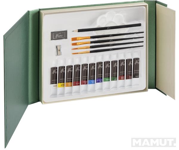 Set akrilnih boja i četkica - 21 kom 