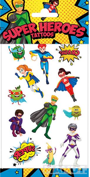Set privremenih tetovaža SUPER HEROJI 