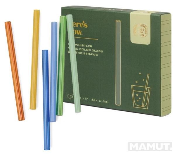 Set šest slamčica u boji 