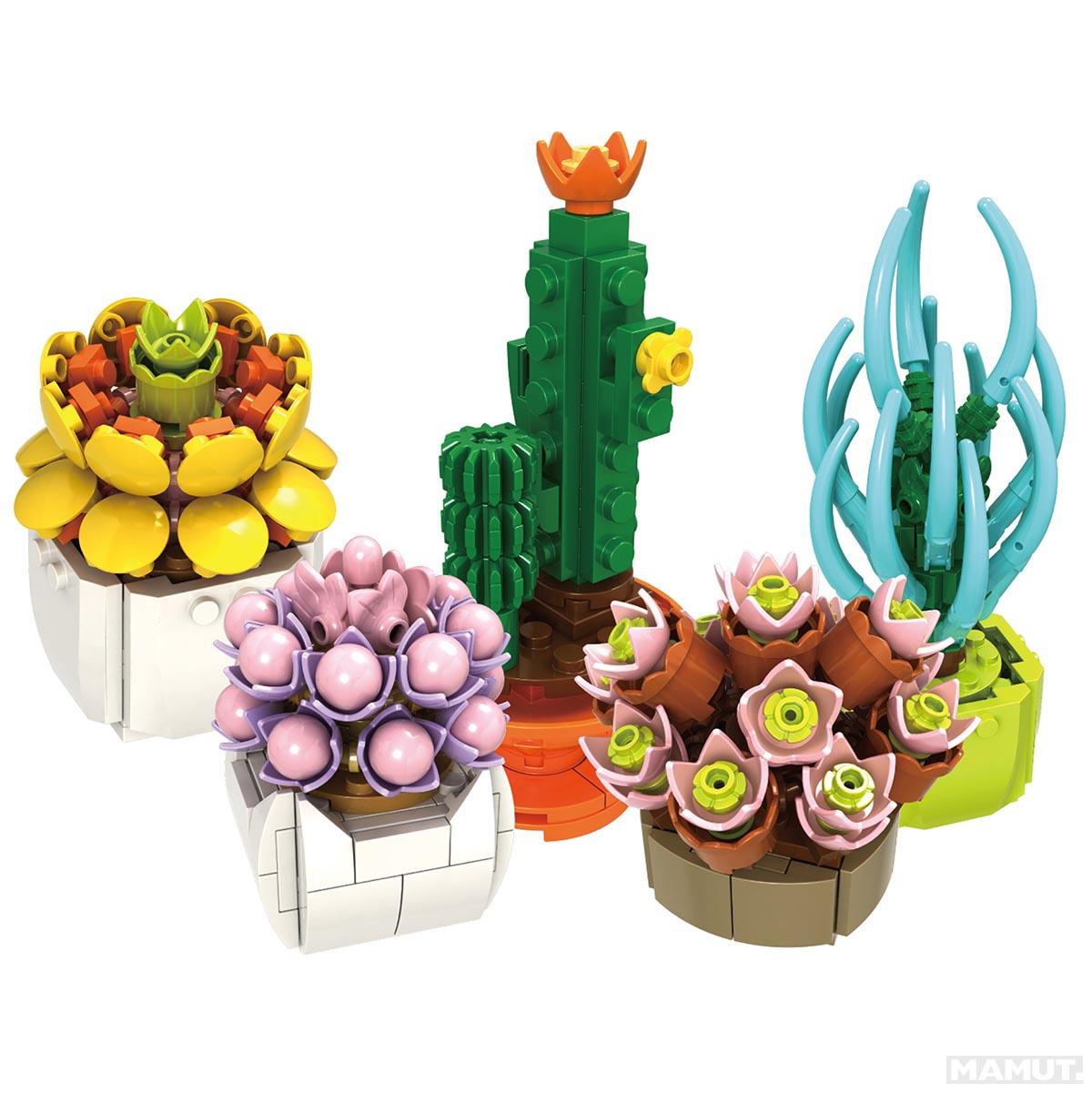 Kreativni set sklopivih kocki SOBNO CVEĆE  (više vrsta) 