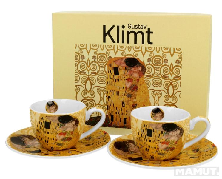 Set dve šolje za espreso THE KISS ECRU - G. KLIMT 