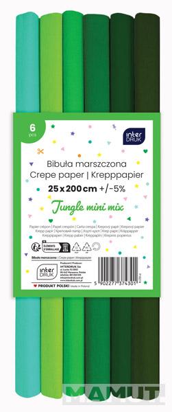 Set krep papira JUNGLE MIX 200x25cm 