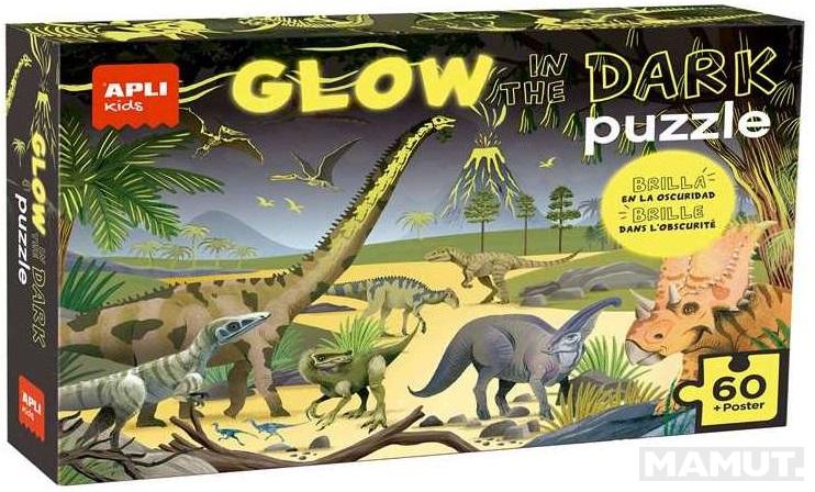 Puzzle za decu koje svetle u mraku DINOSAURUS 