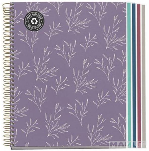 MIQUELRIUS notes sa spiralom A5 LILAC GARDEN 