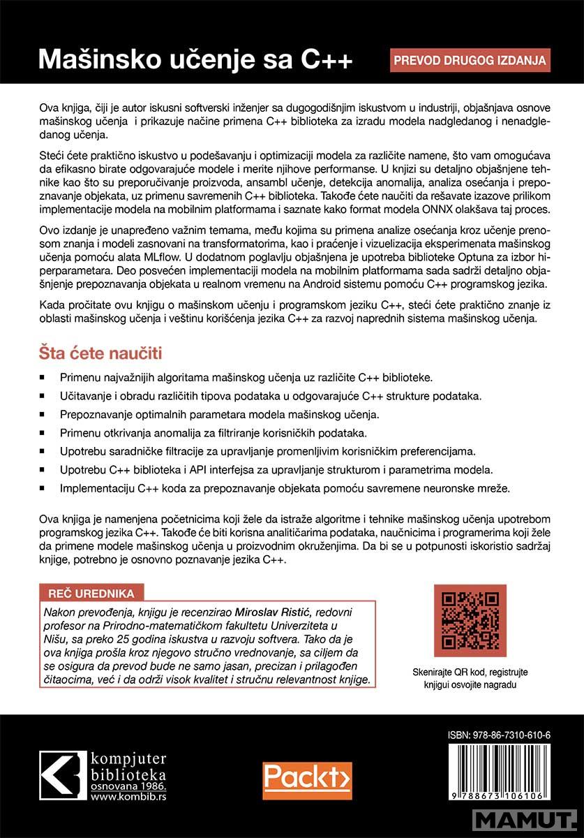 MAŠINSKO UČENJE SA C++ 