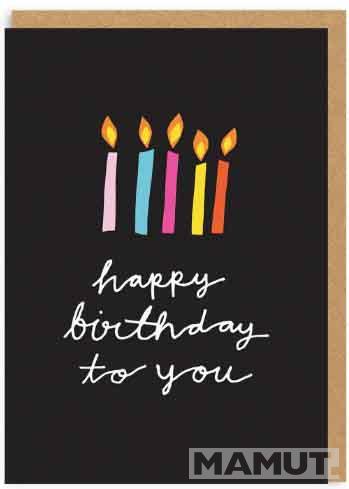 Čestitka HAPPY BIRTHDAY TO YOU CANDLES 