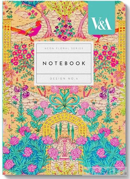 Notes A6 NEON FLORAL ORNATE GARDEN 