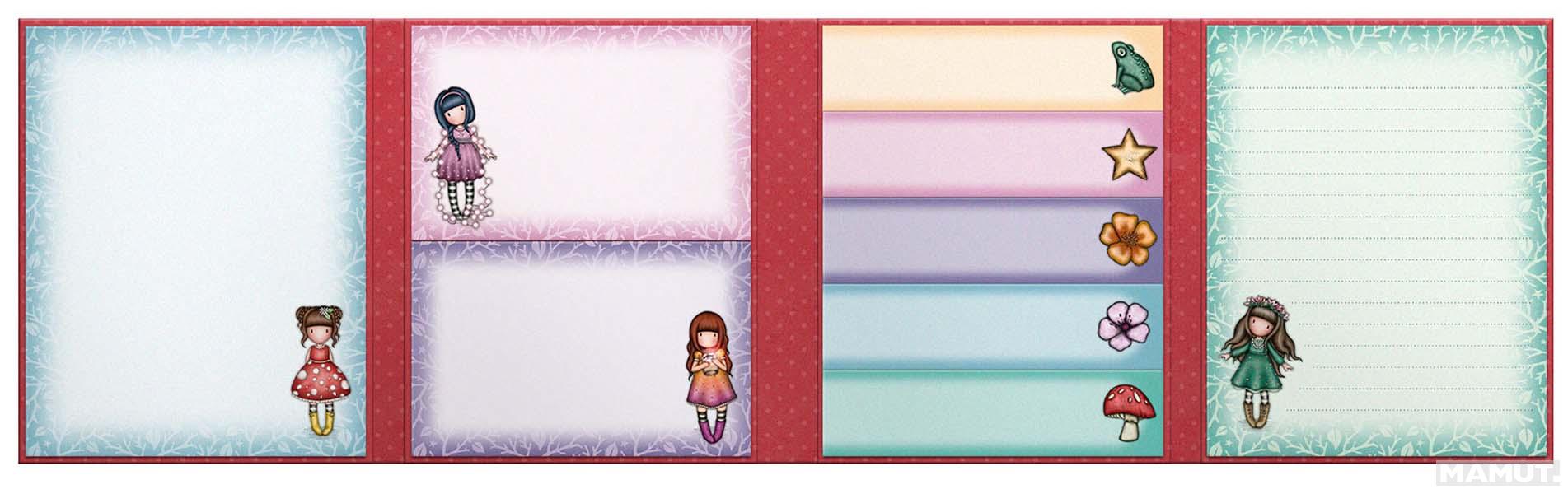 SANTORO GORJUSS sticky notes LITTLE MUSHROOM 