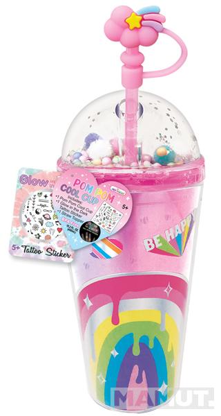 Plastična čaša sa slamčicom DUGA 450ml 