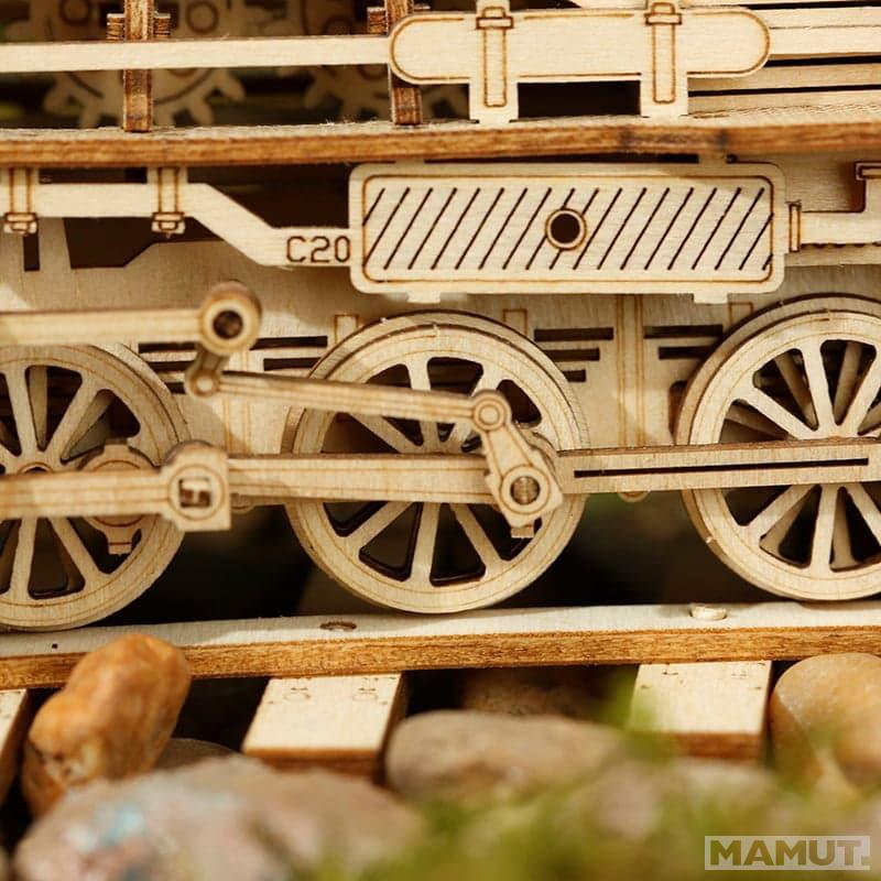 3D drvene puzzle PARNA LOKOMOTIVA 
