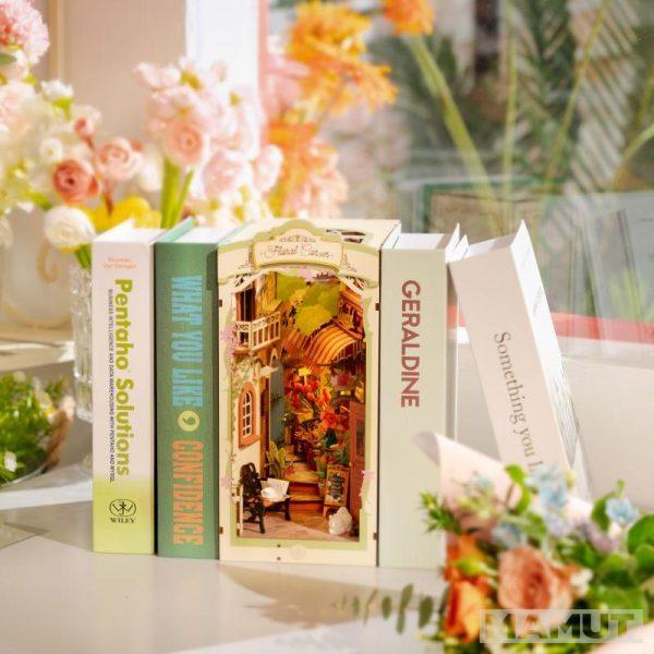 3D drvene puzzle/držač za knjige FLORAL CORNER 