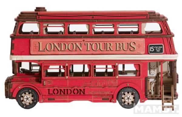 3D drvene puzzle LONDON TOUR BUS 