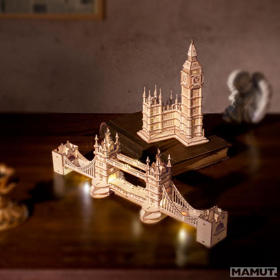 3D drvene puzzle TOWER BRIDGE 