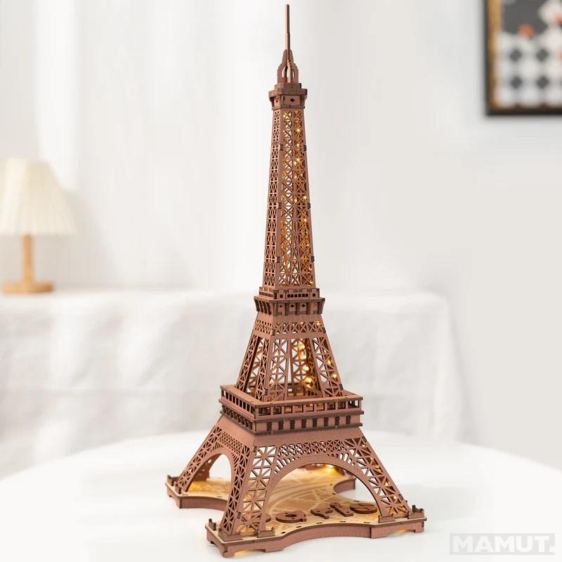 3D drvene puzzle NOĆ NA AJFELOVOJ KULI 