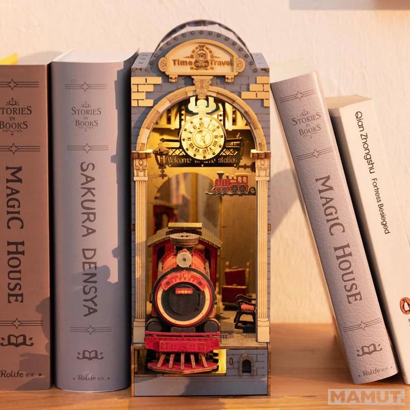 3D drvene puzzle/držač za knjige TIME TRAVEL 