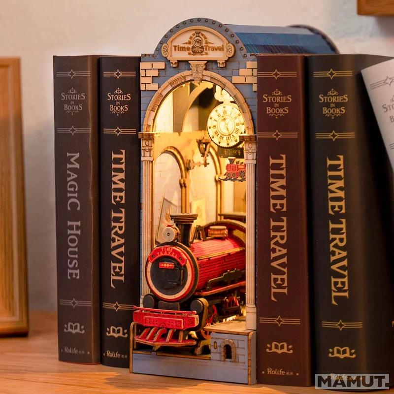 3D drvene puzzle/držač za knjige TIME TRAVEL 