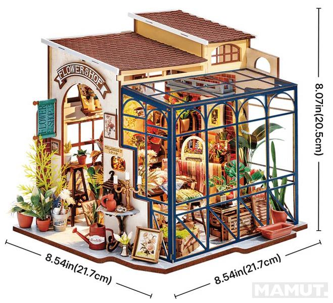 3D drvene puzzle/držač za knjige EMILINA CVEĆARA 