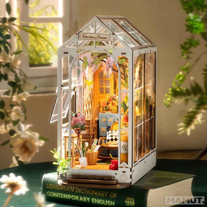 3D drvene puzzle/držač za knjige  GARDEN HOUSE 