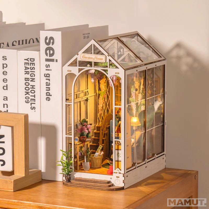 3D drvene puzzle/držač za knjige  GARDEN HOUSE 