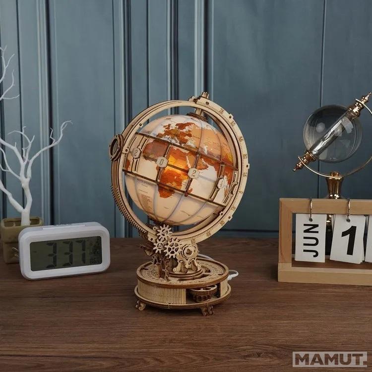 3D drvene puzzle SVETLEĆI GLOBUS 
