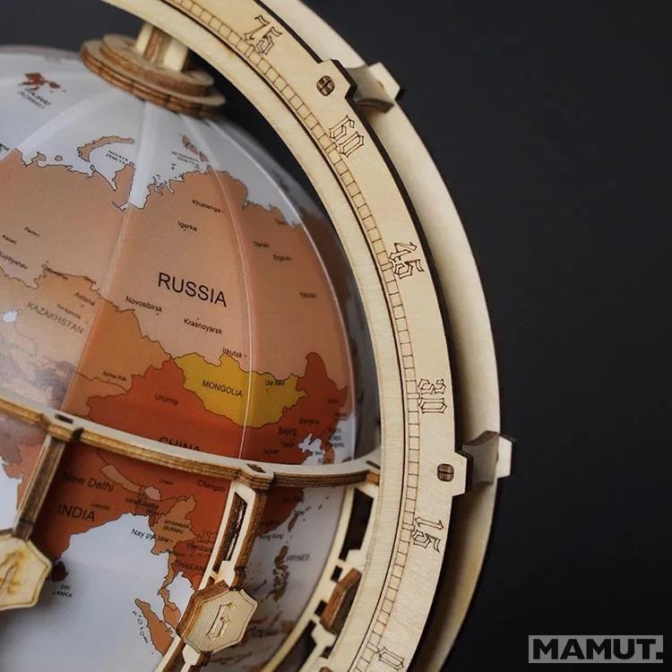 3D drvene puzzle SVETLEĆI GLOBUS 