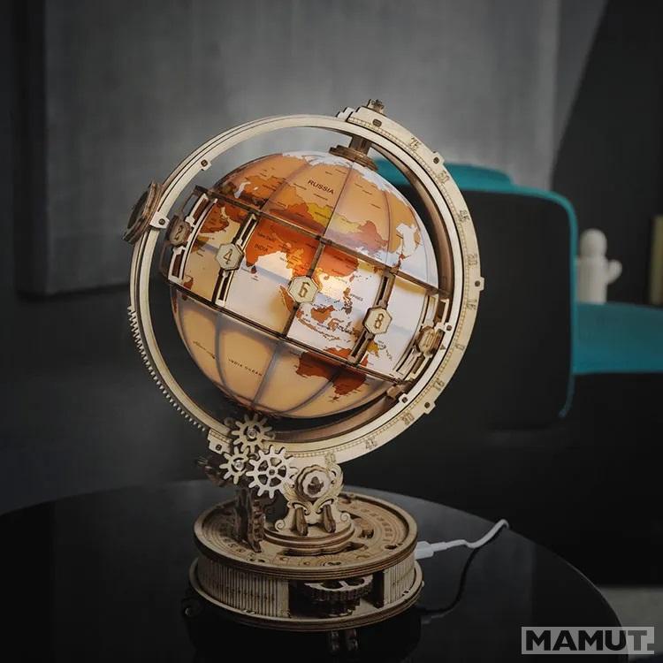 3D drvene puzzle SVETLEĆI GLOBUS 