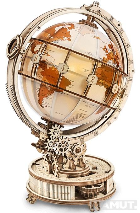 3D drvene puzzle SVETLEĆI GLOBUS 