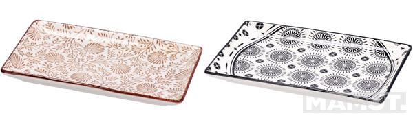 Pravougaoni plitki tanjir TRICY 20x13x2cm (DVE VRSTE) 