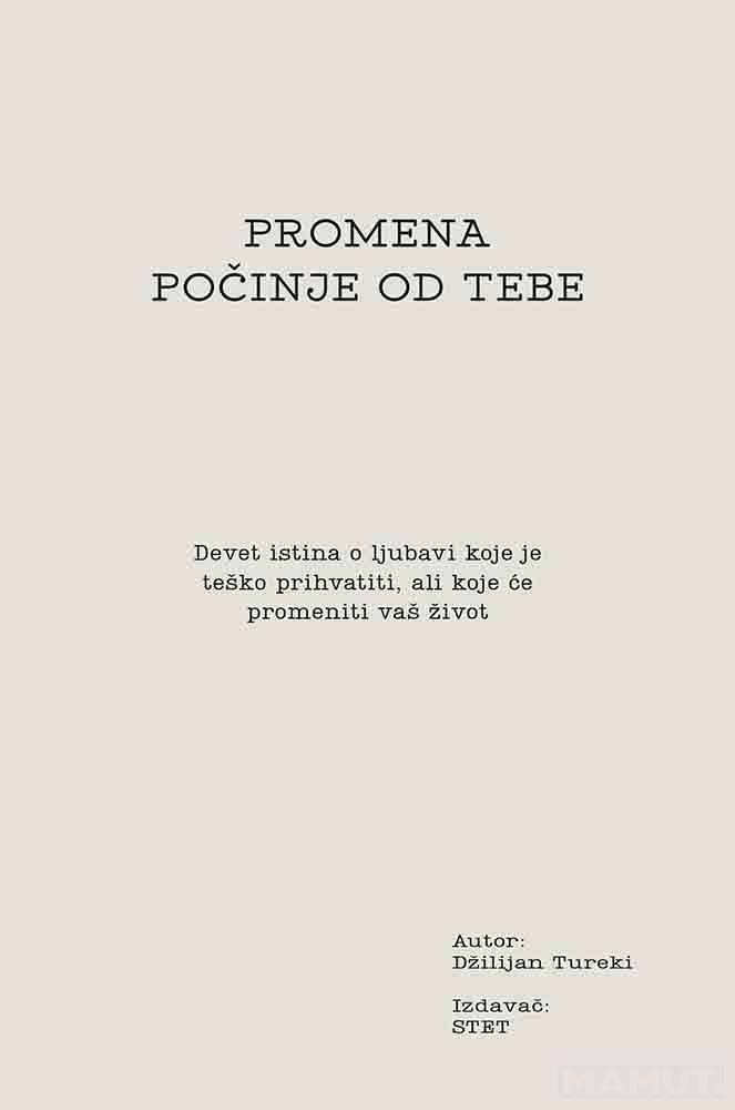 PROMENA POČINJE OD TEBE 