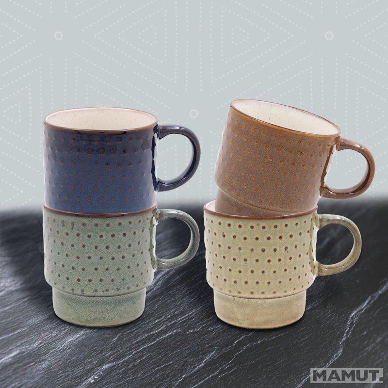 Set četiri šolje REACTIVE GLAZE 