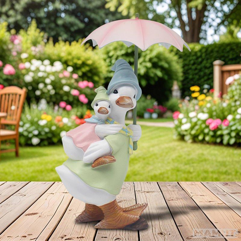 Dekorativna figura RAINY DAY - DUCK WITH BABY 